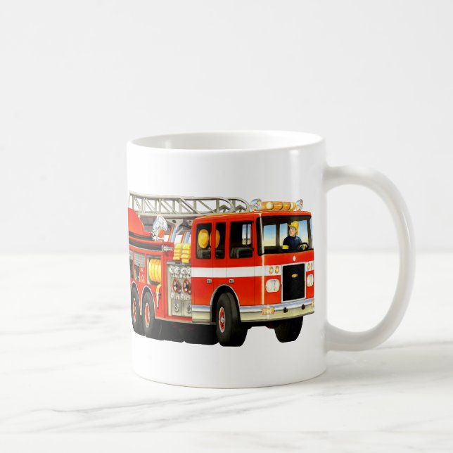 Kid's Fire Truck Coffee Mug (Right)