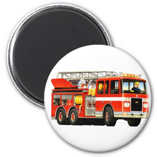 Kids Fire Truck Magnet