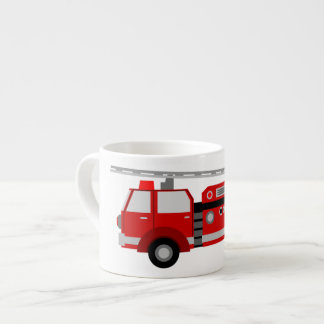 Kids Firetruck Small Size Ceramic Mug