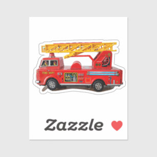 KIDS FIRETRUCK T-SHIRT STICKER