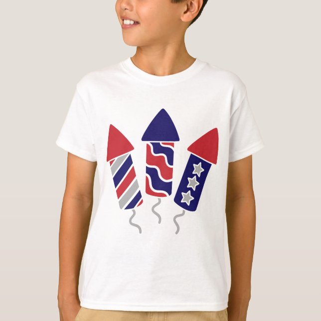 Kids Fireworks Tshirt (Front)