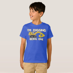 Kid's First Birthday I'm Digging Being One T-Shirt