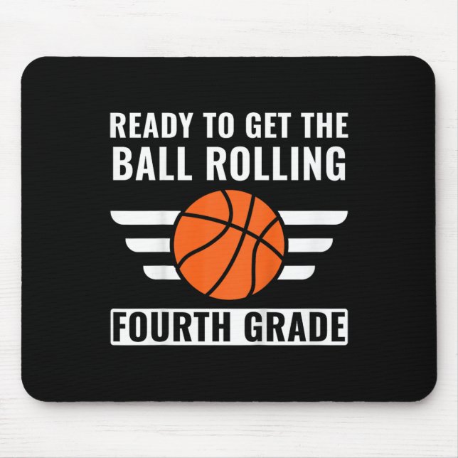 Kids First Day of 4th Grade  Boys Fourth Grade Bas Mouse Pad (Front)