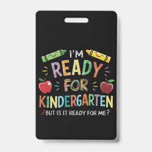 Kids First Day Of Kindergarten Fun Back To Schoo Badge