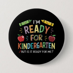 Kids First Day Of Kindergarten Fun Back To Schoo Button