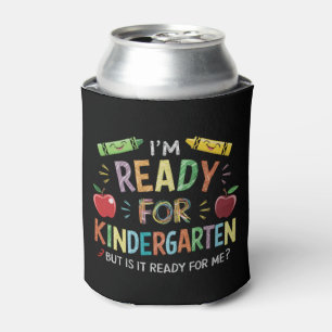 Kids First Day Of Kindergarten Fun Back To Schoo Can Cooler
