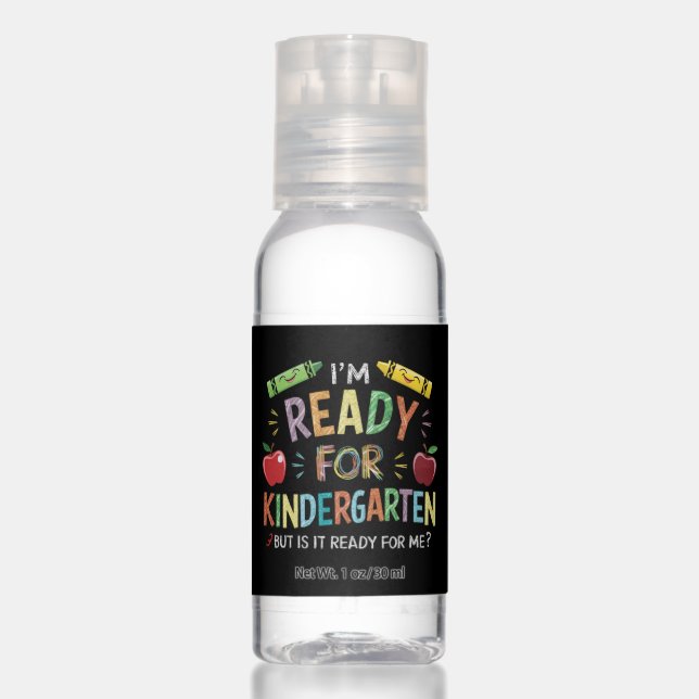 Kids First Day Of Kindergarten Fun Back To Schoo Hand Sanitizer (Front)