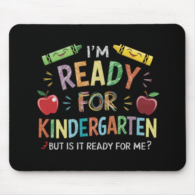 Kids First Day Of Kindergarten Fun Back To Schoo Mouse Pad (Front)