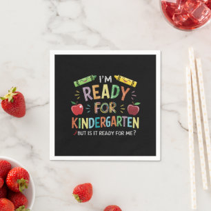 Kids First Day Of Kindergarten Fun Back To Schoo Napkins