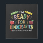 Kids First Day Of Kindergarten Fun Back To Schoo Notepad<br><div class="desc">Kids First Day Of Kindergarten Funny Back To School</div>