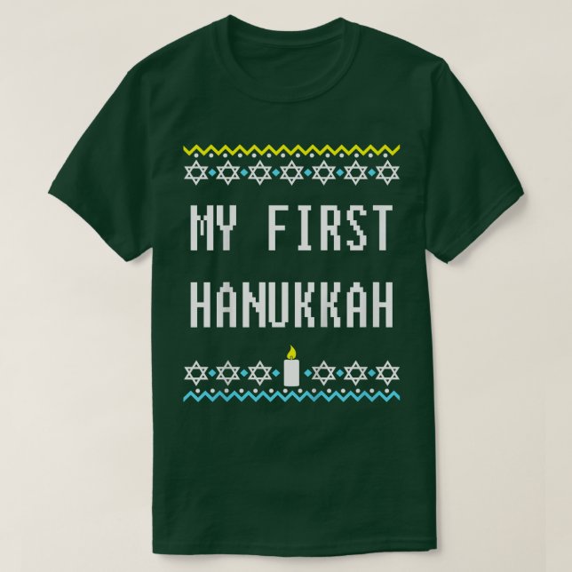 Kids First Hannukkah  For Kids Chanukah  Costume B T-Shirt (Design Front)