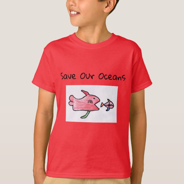 kids fish t-shirt (Front)