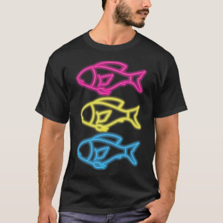 Kids Fishing 80s Retro Fish Vintage T-Shirt