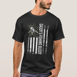 Kids Fishing  Daddy's Fishing Buddy Young Fisherma T-Shirt