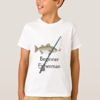 Kids Fishing Gift  Tshirt by PersonalCustom at Zazzle