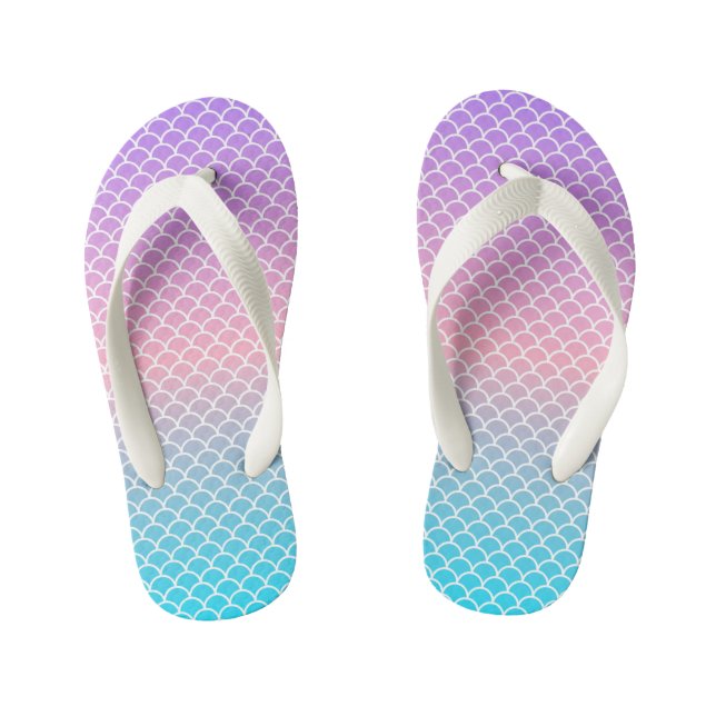 Kids Flip Flops-Mermaid Kid's Flip Flops (Footbed)