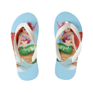 Kids Flip Flops-Mermaid Kid's Flip Flops