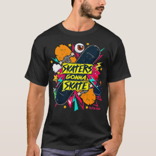 Kids Flite Boi Skateboards Skaters Gonna Skate Gra T-Shirt
