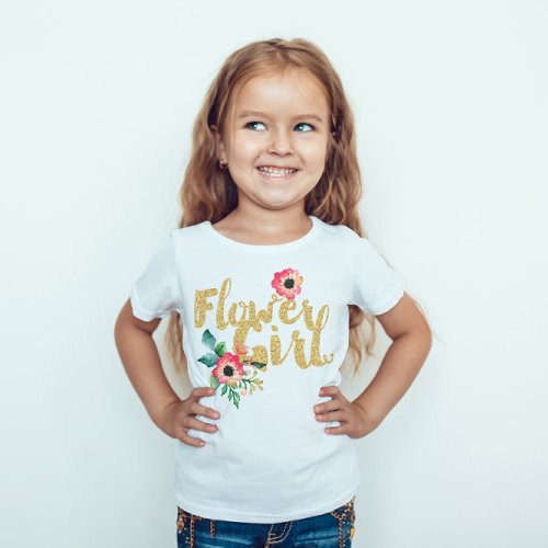 Kids Flower Girl Bridesmaid Shirts Wedding Recepti