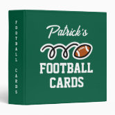 football binder cards This version features metal binder rings instead of the standard UniKeep poly rings 400 Cards Football Card Binder,