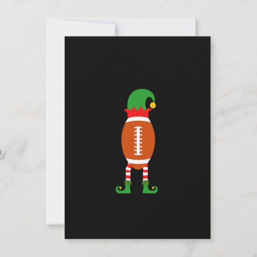 Kids Football Elf Christmas Shirt for Boys Toddler Invitation