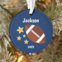 Kids Football Stars Personalized Ornament