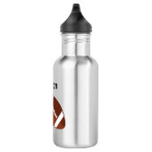 Kids Football Stars Personalized Stainless Steel Water Bottle (Right)