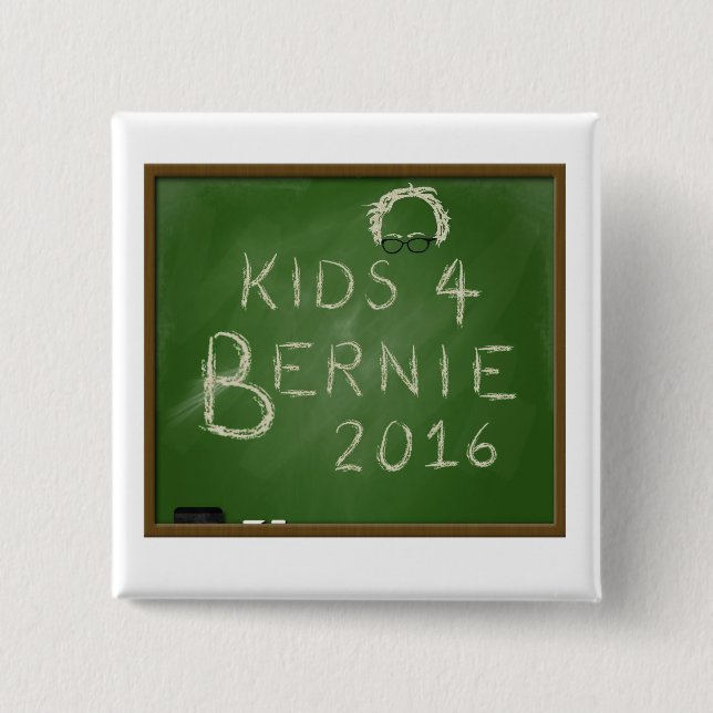 Kids for Bernie 2016 Pinback Button (Front)