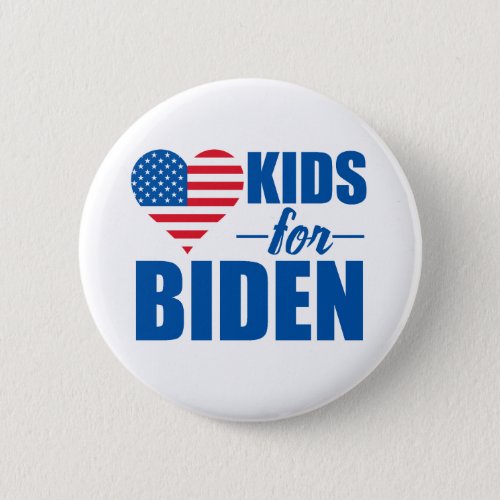 Kids for Biden Cute 2024 Election Button