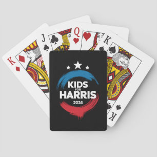 Kids For Harris President Kids Love Kamala Harris Poker Cards