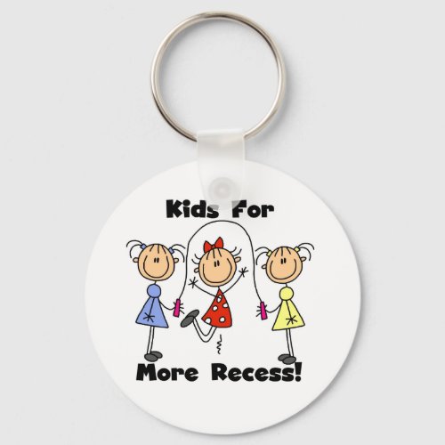 Kids For More Recess Keychain
