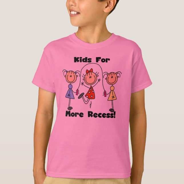 Kids for More Recess T-Shirt (Front)