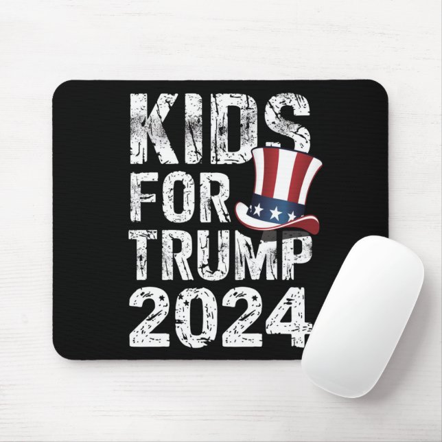 Kids For Trump USA Election 2024 Mouse Pad (With Mouse)