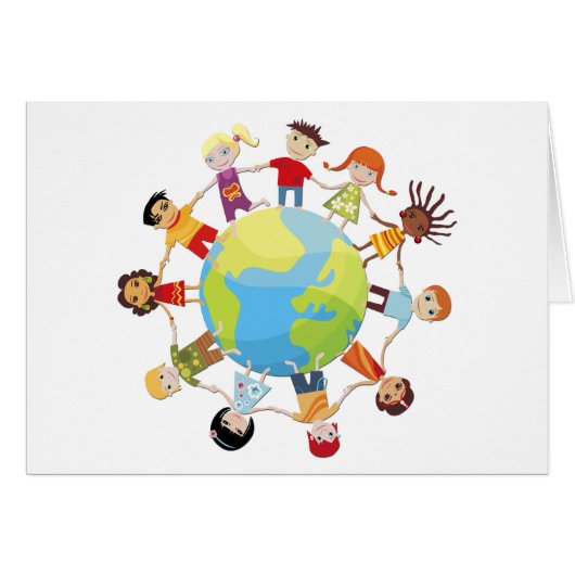 Kids for world peace cards (Front Horizontal)