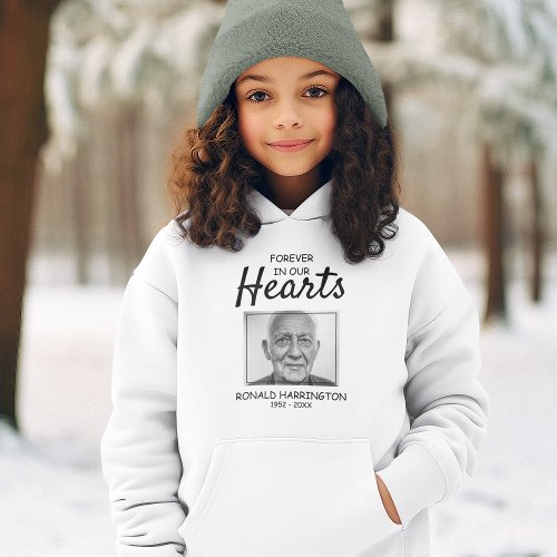 Kids Forever In Our Hearts  Photo Memorial Hoodie