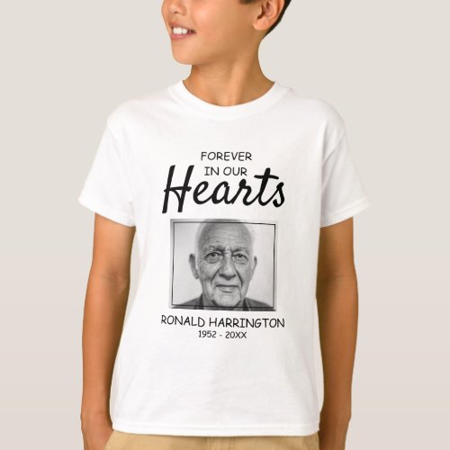 Kids Forever In Our Hearts  Photo Memorial T_Shirt