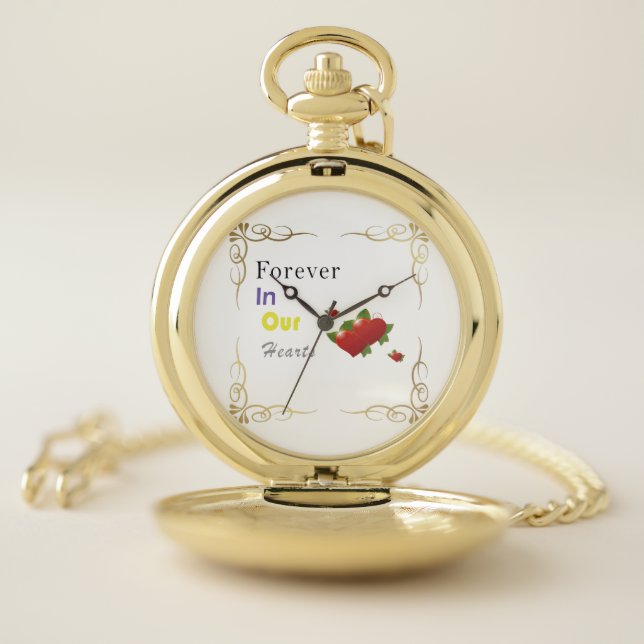 Kids Forever In Our Hearts Pocket Watch (Inside)