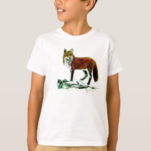 Kids Fox RInger T shirt