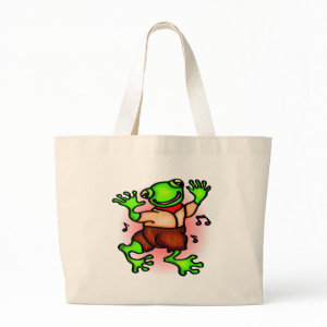 Kids Frog Tote Bag bag