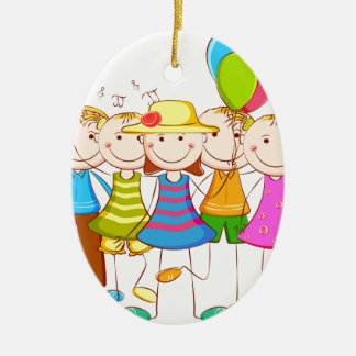 kids-fun ceramic ornament