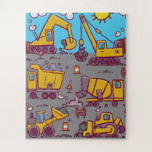 Kids Fun Construction Site and Vehicles