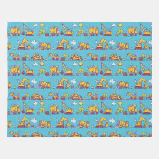 Kids Fun Construction Site & Vehicles Rug