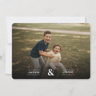 Kids Fun Photo Boys Joint Double Birthday Party Invitation