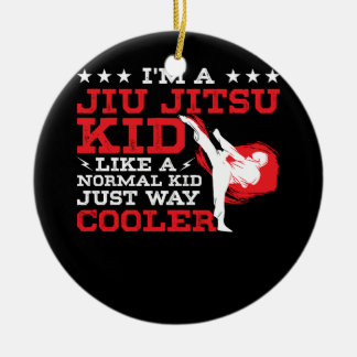 Kids Funny BJJ & MMA Design Brazilian Jiu Jitsu Ma Ceramic Ornament