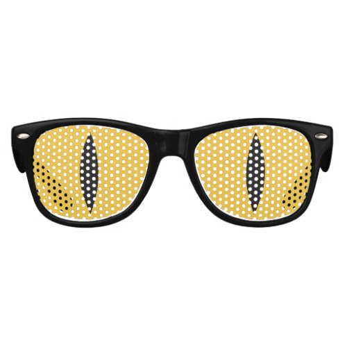 Kids Funny Cat Eyes Glasses Yellow