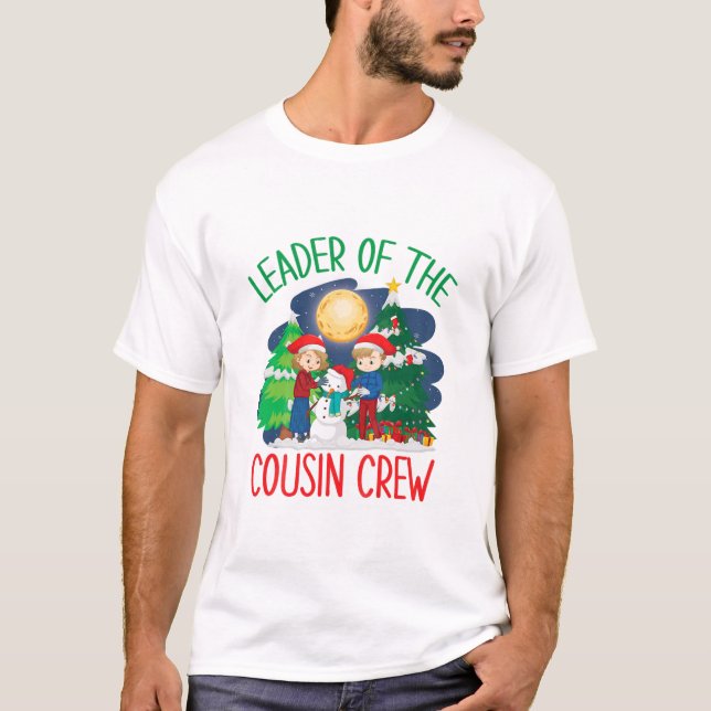 Kids Funny Christmas Family Apparel Leader Of The T-Shirt (Front)