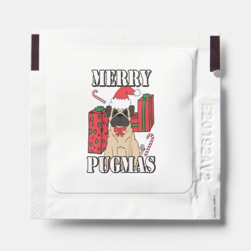 Kids Funny Christmas Pug Gift for Boys Girls Hand Sanitizer Packet