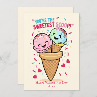 Kids Funny cute Valentines Day Holiday Card