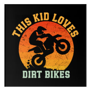 Kids Funny Dirt Bike Acrylic Print
