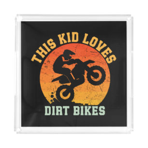 Kids Funny Dirt Bike Acrylic Tray